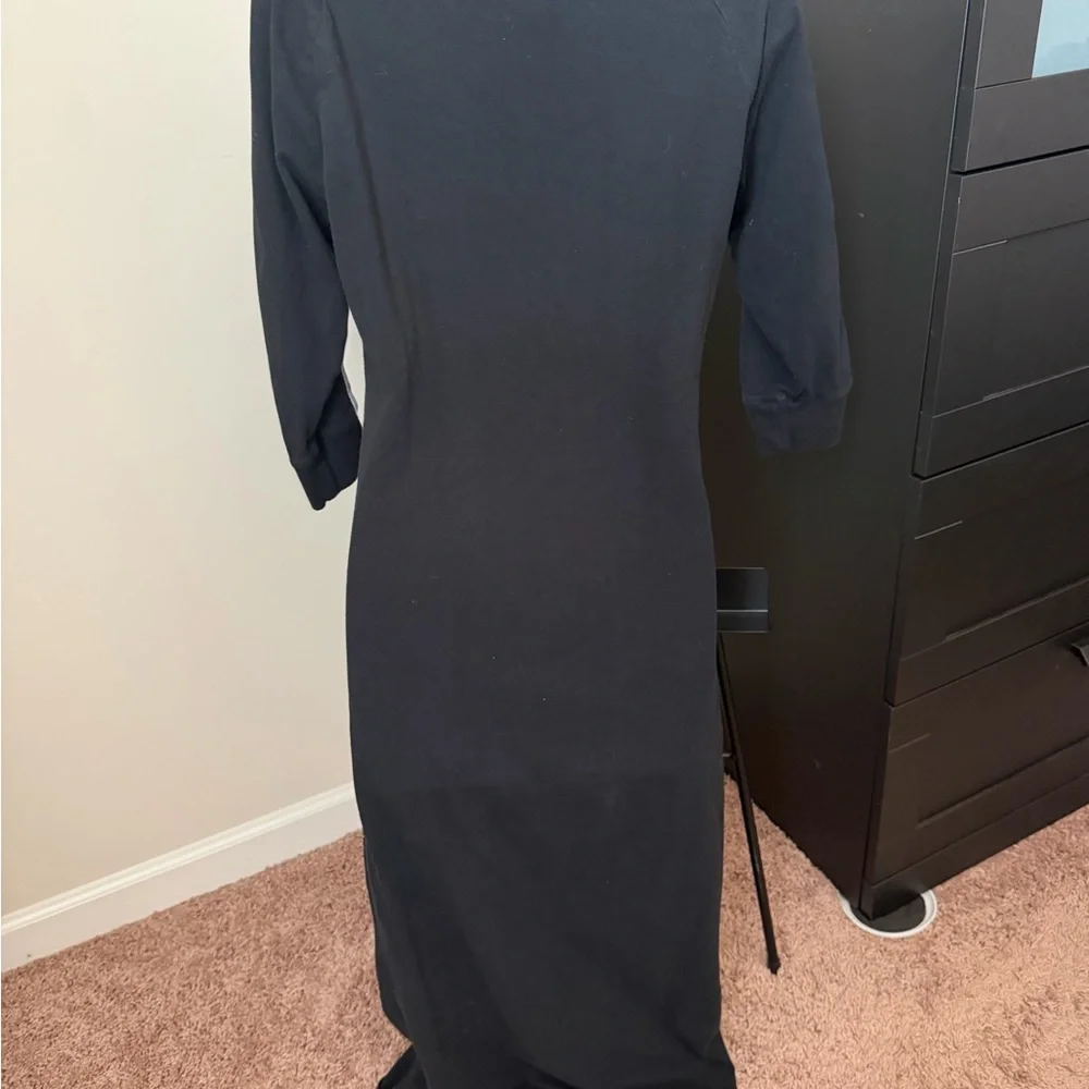 Adidas Black Long Sleeve Maxi Dress - Picture 2 of 3